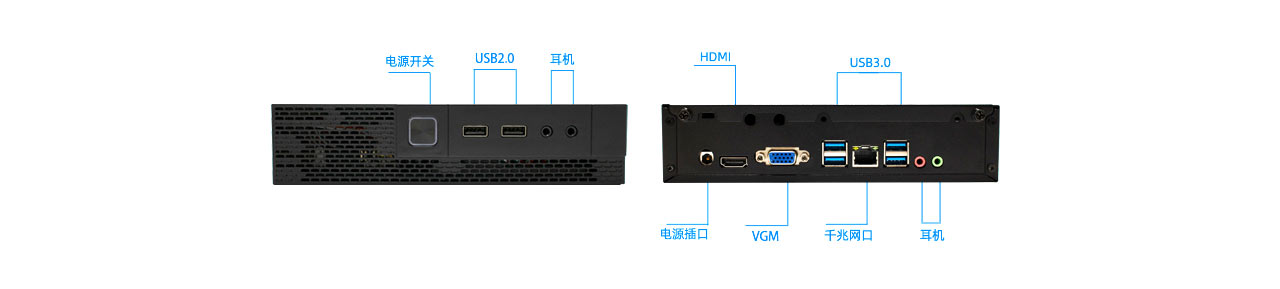 长驱C6瘦客户机接口展示